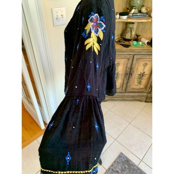 Roller Rabbit Navy Embroidered Tunic - Picture 2 of 9